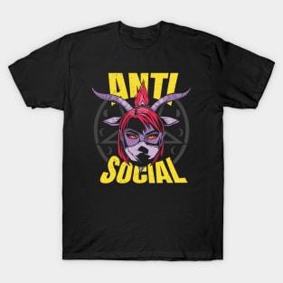 Anti Social Demon Girl T-Shirt